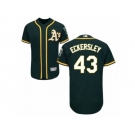 Men's Majestic Oakland Athletics #43 Dennis Eckersley Green Flexbase Authentic Collection MLB Jersey