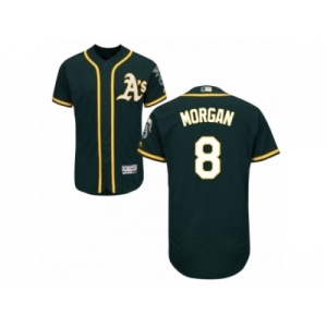 Men's Majestic Oakland Athletics #8 Joe Morgan Green Flexbase Authentic Collection MLB Jersey