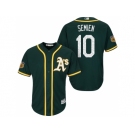 Men's Oakland Athletics #10 Marcus Semien 2017 Spring Training Cool Base Stitched MLB Jersey