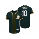 Men's Oakland Athletics #10 Marcus Semien 2017 Spring Training Flex Base Authentic Collection Stitched Baseball Jersey