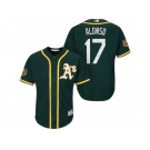 Men's Oakland Athletics #17 Yonder Alonso 2017 Spring Training Cool Base Stitched MLB Jersey