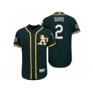 Men's Oakland Athletics #2 Khris Davis 2017 Spring Training Flex Base Authentic Collection Stitched Baseball Jersey