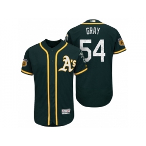 Men's Oakland Athletics #54 Sonny Gray 2017 Spring Training Flex Base Authentic Collection Stitched Baseball Jersey