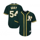 Men's Oakland Athletics #54 Sonny Gray Majestic Athletic Green Cool Base Player Jersey