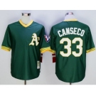 Mitchell And Ness Oakland Athletics #33 Jose Canseco Green Throwback Stitched Baseball Jersey