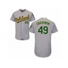 Oakland Athletics #49 Kendall Graveman Grey Flexbase Authentic Collection MLB Jersey