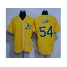 Oakland Athletics #54 Sonny Gray Gold Flexbase Authentic Collection Stitched Baseball Jersey