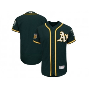 Oakland Athletics Blank Green 2017 Spring Training Flexbase Authentic Collection Stitched Baseball Jersey