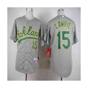 mlb jerseys oakland athletics #15 lawrie grey[lawrie]