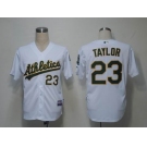 mlb jerseys oakland athletics #23 taylor white (cool base)