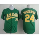 mlb jerseys oakland athletics #24 henderson green