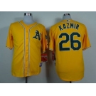 mlb jerseys oakland athletics #26 kazmir yellow