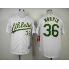 mlb jerseys oakland athletics #36 norris white[norris]