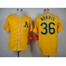 mlb jerseys oakland athletics #36 norris yellow[norris]