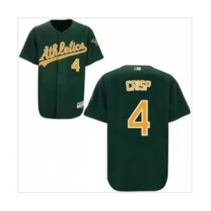 mlb jerseys oakland athletics #4 crisp green