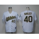 mlb jerseys oakland athletics #40 bailey white (cool base)