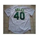 mlb jerseys oakland athletics #40 bailey white[strip]