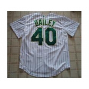 mlb jerseys oakland athletics #40 bailey white[strip]