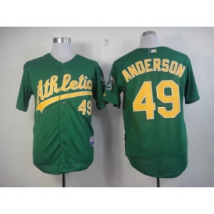 mlb jerseys oakland athletics #49 anderson green