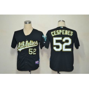 mlb jerseys oakland athletics #52 cespedes black (Cool Base)