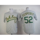 mlb jerseys oakland athletics #52 yoenis cespedes grey