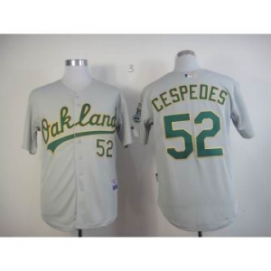 mlb jerseys oakland athletics #52 yoenis cespedes grey