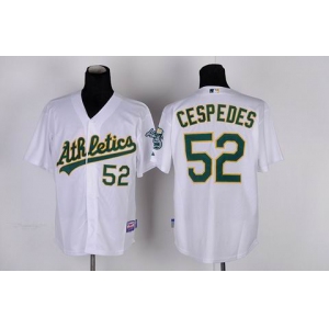 mlb jerseys oakland athletics #52 yoenis cespedes white