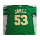 mlb jerseys oakland athletics #53 cahill green