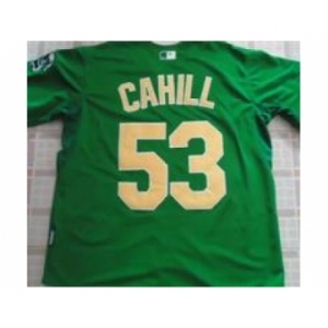 mlb jerseys oakland athletics #53 cahill green