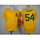 mlb jerseys oakland athletics #54 gray