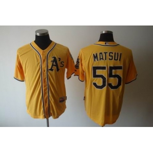 mlb jerseys oakland athletics #55 matsui yellow