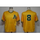 mlb jerseys oakland athletics #8 yellow