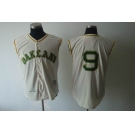 mlb jerseys oakland athletics #9 jackson m&n cream 1968