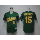 mlb oakland athletics #15 sweeney green