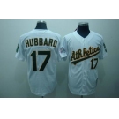 mlb oakland athletics #17 hubbard m&n white