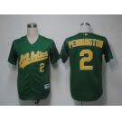 mlb oakland athletics #2 pennington green