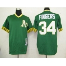 mlb oakland athletics #34 fingers m&n green[fingers