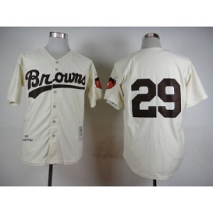 mlb jerseys st.louis browns #29 paige cream[m&n 1953]