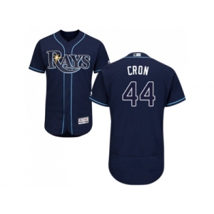 Men Tampa Bay Rays #44 CJ Cron Dark Blue Flexbase Authentic Collection Stitched MLB Jersey