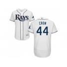 Men Tampa Bay Rays #44 CJ Cron White Flexbase Authentic Collection Stitched MLB Jersey