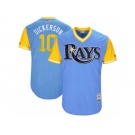 Men's 2017 Little League World Series Rays #10 Corey Dickerson Dickerson Light Blue Jersey