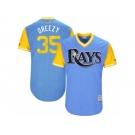 Men's 2017 Little League World Series Rays #35 Matt Andriese Dreezy Light Blue Jersey