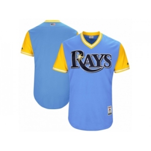 Men's 2017 Little League World Series Tampa Bay Rays Light Blue Jersey