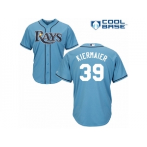 Men's Majestic Tampa Bay Rays #39 Kevin Kiermaier Replica Light Blue Alternate 2 Cool Base MLB Jersey