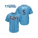 Men's Majestic Tampa Bay Rays #5 Matt Duffy Replica Light Blue Alternate 2 Cool Base MLB Jersey