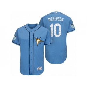 Men's Tampa Bay Rays #10 Corey Dickerson 2017 Spring Training Flex Base Authentic Collection Stitched Baseball Jersey