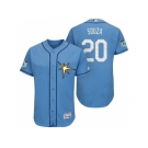 Men's Tampa Bay Rays #20 Steven Souza 2017 Spring Training Flex Base Authentic Collection Stitched Baseball Jersey