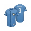 Men's Tampa Bay Rays #3 Evan Longoria 2017 Spring Training Flex Base Authentic Collection Stitched Baseball Jersey