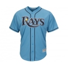 Men's Tampa Bay Rays Blank Majestic Light Blue Official Cool Base Jersey