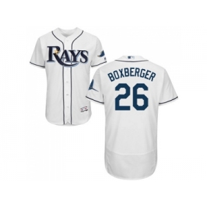 Tampa Bay Rays #26 Brad Boxberger White Flexbase Authentic Collection Stitched MLB Jersey